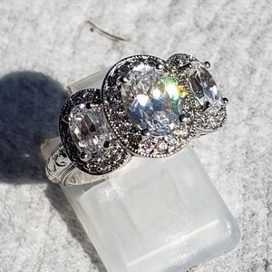 Host Pick Tacori Estate Absolute Trilogy Sterling Sulver Ring